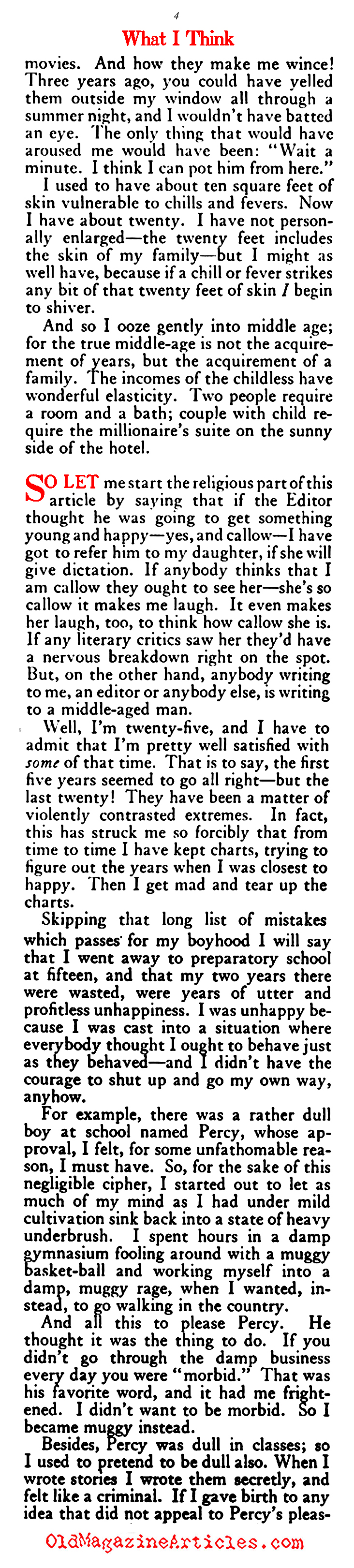 F. Scott Fitzgerald at Twenty-Five (The American Magazine, 1922)